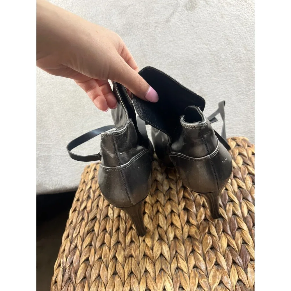 elie tahari Ankle booties Womens 9.5 Gray Heel 4